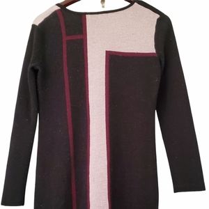 Melissa Paige Gray/Rose Color Mini Dress Petite S